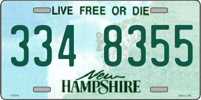 NH license plate 3348355