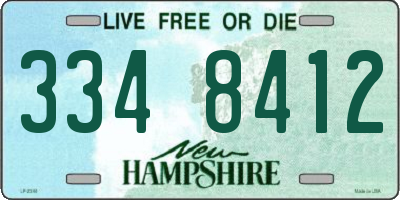 NH license plate 3348412