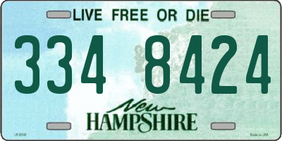 NH license plate 3348424
