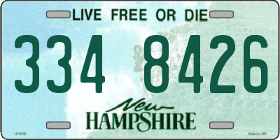 NH license plate 3348426