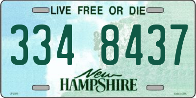 NH license plate 3348437