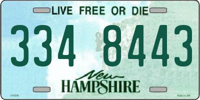 NH license plate 3348443