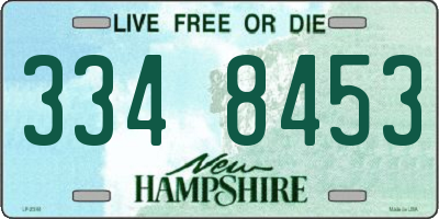 NH license plate 3348453