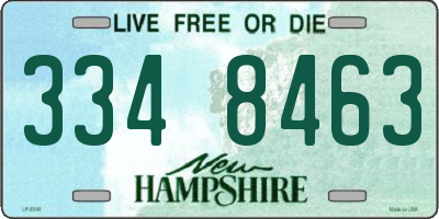 NH license plate 3348463