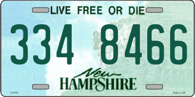 NH license plate 3348466