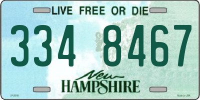 NH license plate 3348467