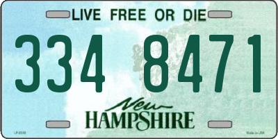 NH license plate 3348471