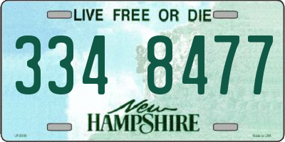 NH license plate 3348477