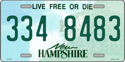 NH license plate 3348483