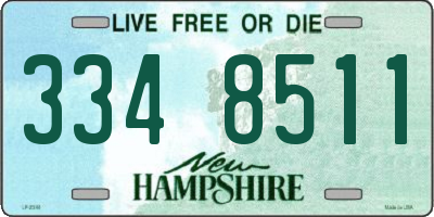 NH license plate 3348511