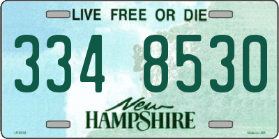 NH license plate 3348530