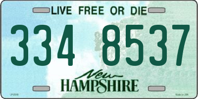 NH license plate 3348537