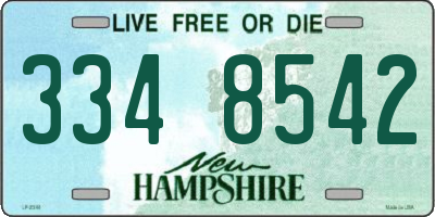 NH license plate 3348542