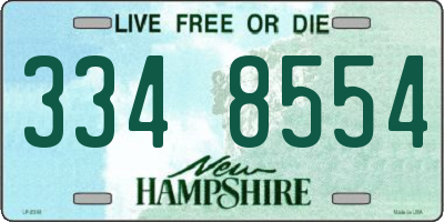 NH license plate 3348554