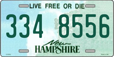 NH license plate 3348556