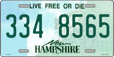 NH license plate 3348565