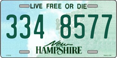 NH license plate 3348577