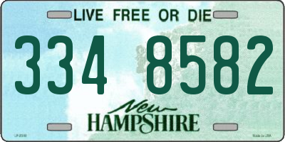 NH license plate 3348582