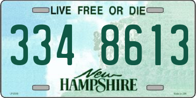NH license plate 3348613