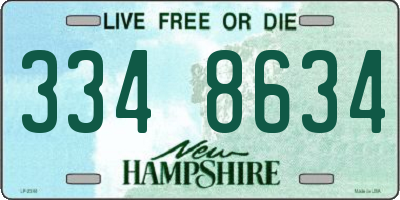 NH license plate 3348634