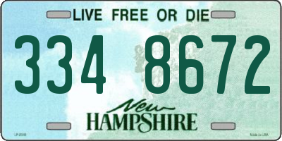 NH license plate 3348672