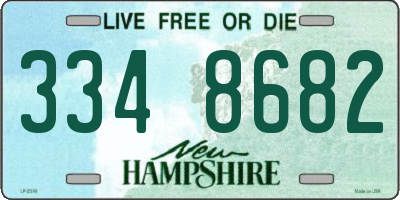 NH license plate 3348682
