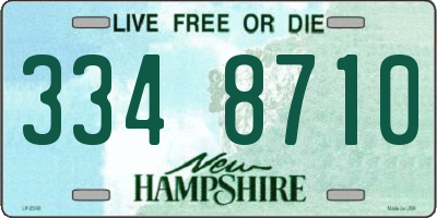 NH license plate 3348710