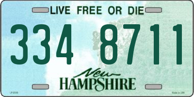 NH license plate 3348711