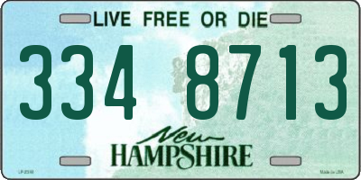 NH license plate 3348713