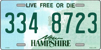 NH license plate 3348723