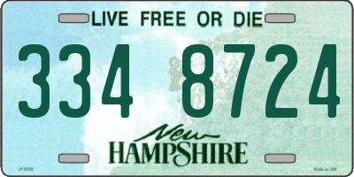 NH license plate 3348724