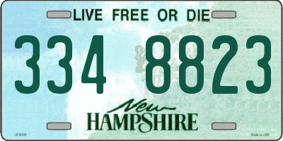 NH license plate 3348823