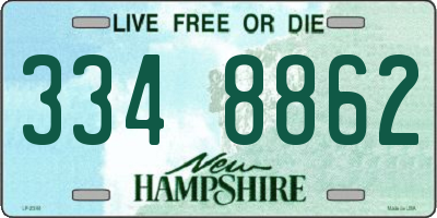 NH license plate 3348862