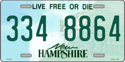 NH license plate 3348864