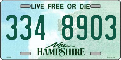 NH license plate 3348903