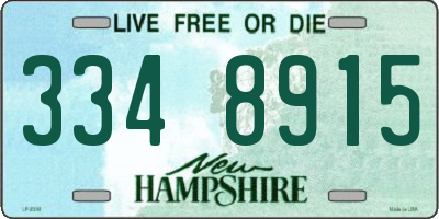 NH license plate 3348915
