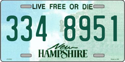 NH license plate 3348951