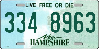NH license plate 3348963