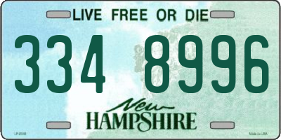 NH license plate 3348996