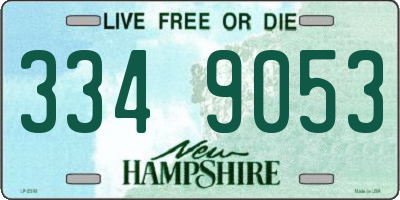 NH license plate 3349053
