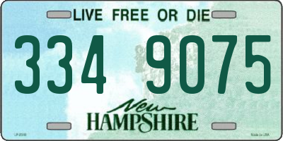 NH license plate 3349075