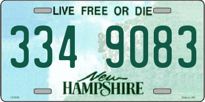 NH license plate 3349083