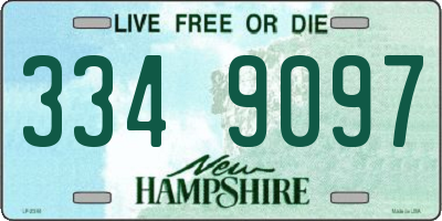 NH license plate 3349097