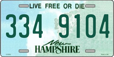 NH license plate 3349104