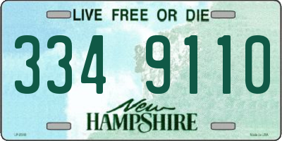 NH license plate 3349110