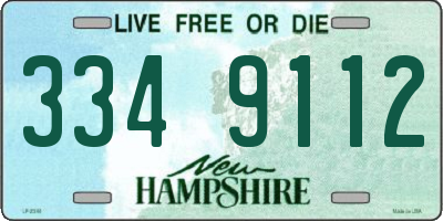 NH license plate 3349112