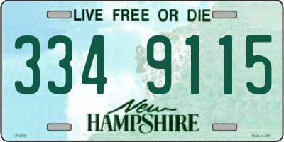 NH license plate 3349115