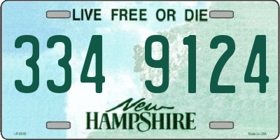 NH license plate 3349124