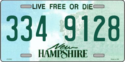 NH license plate 3349128