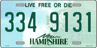 NH license plate 3349131
